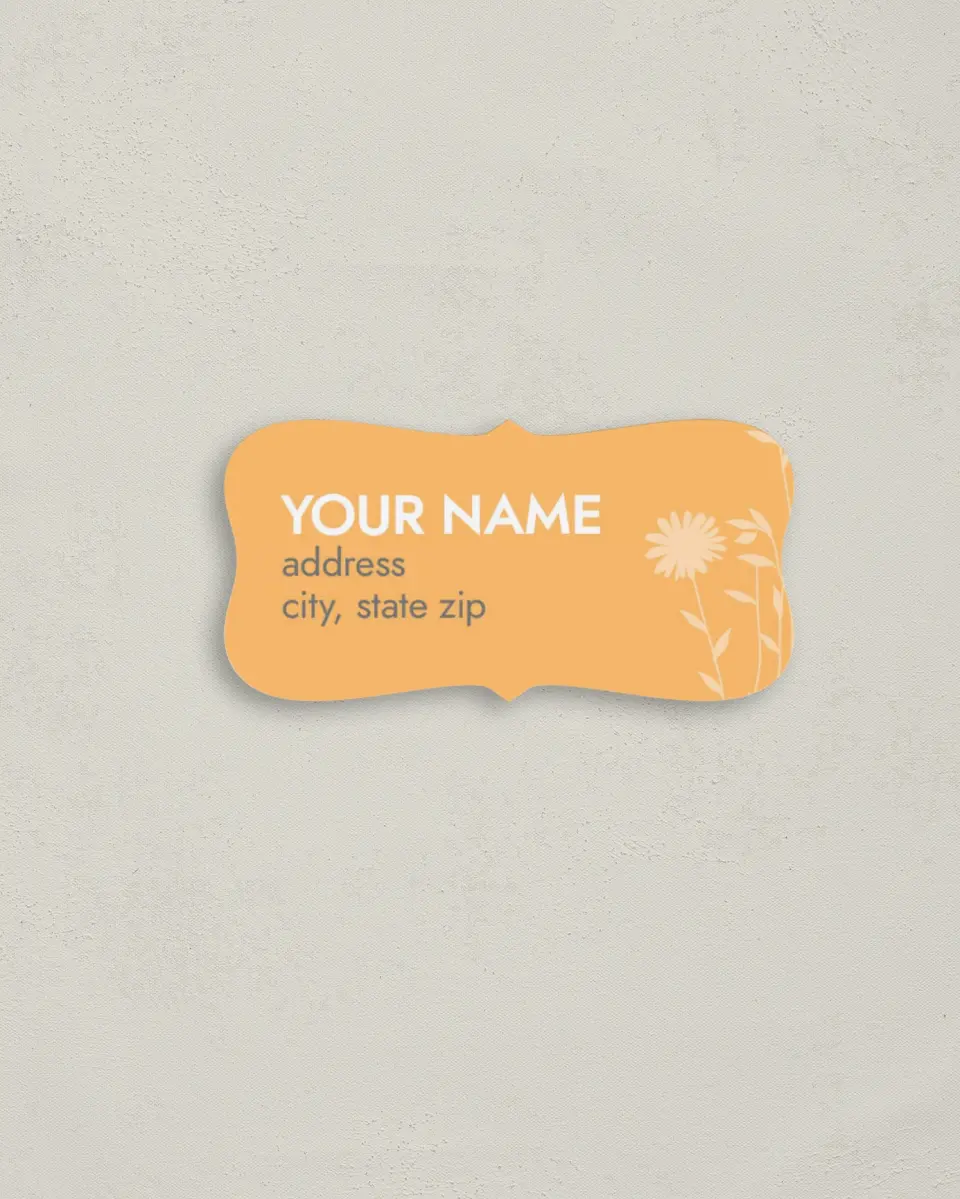 This is a 3" x 1½" Return Address Label called Field of Love printed in full color