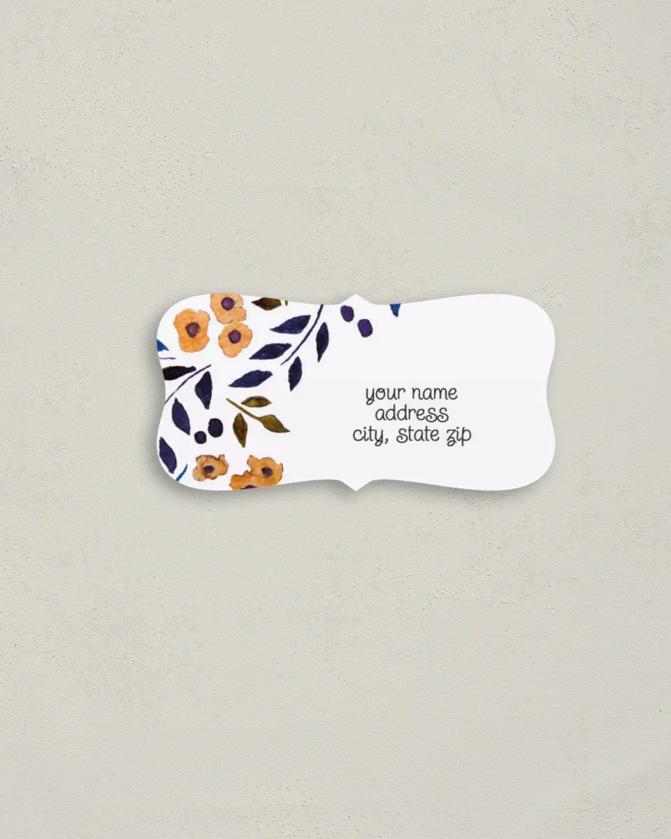 This is a 3" x 1½" Return Address Label called Perfectly Plaid printed in full color
