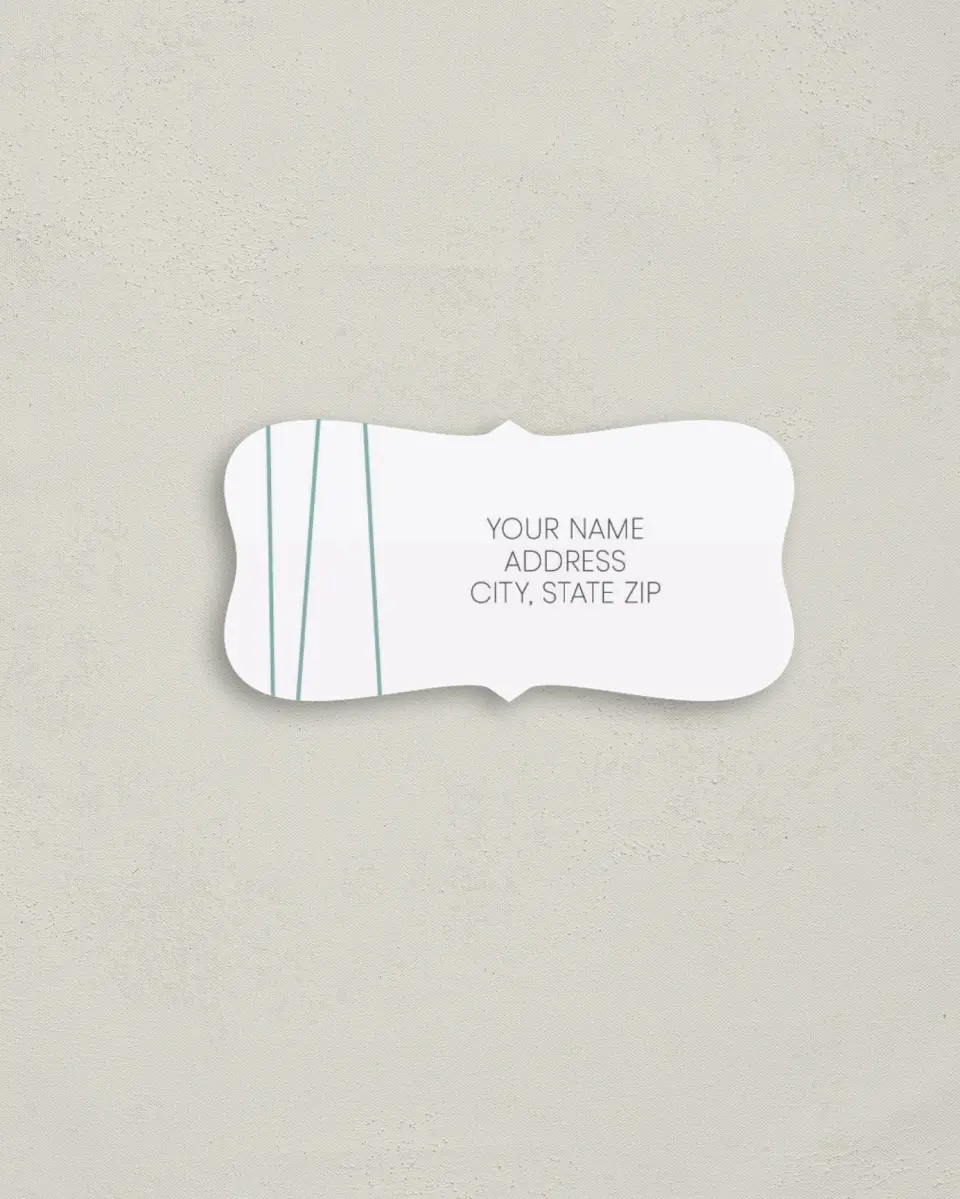 This is a 3" x 1½" Return Address Label called Forever Mine printed in full color