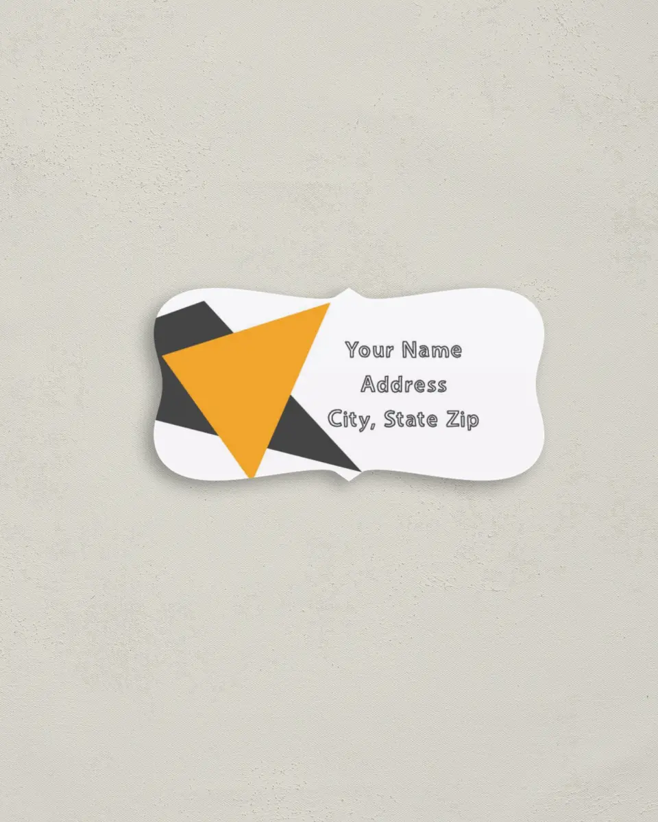 This is a 3" x 1½" Return Address Label called So Sharp! printed in full color