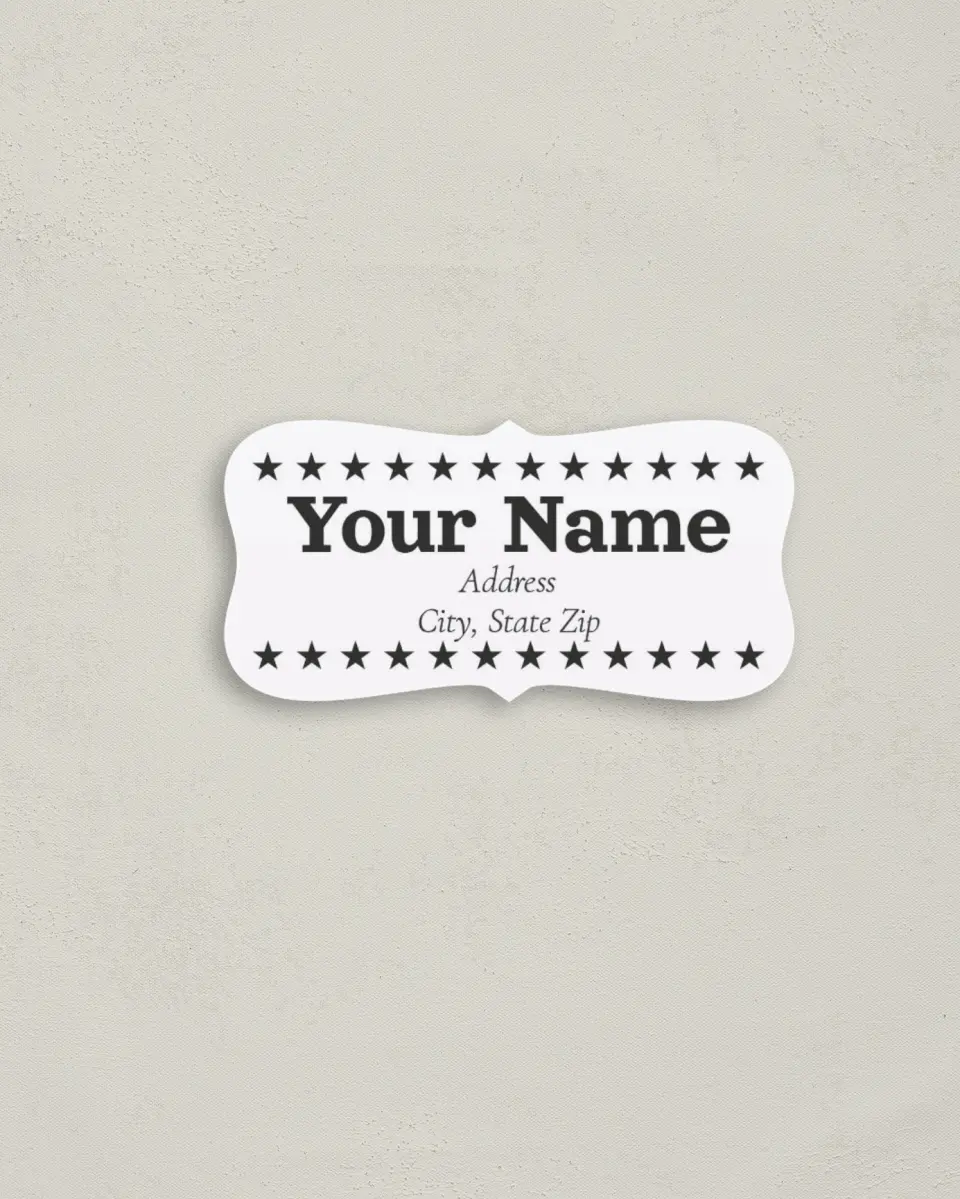 This is a 3" x 1½" Return Address Label called Nashville Tennessee State Outline printed in full color
