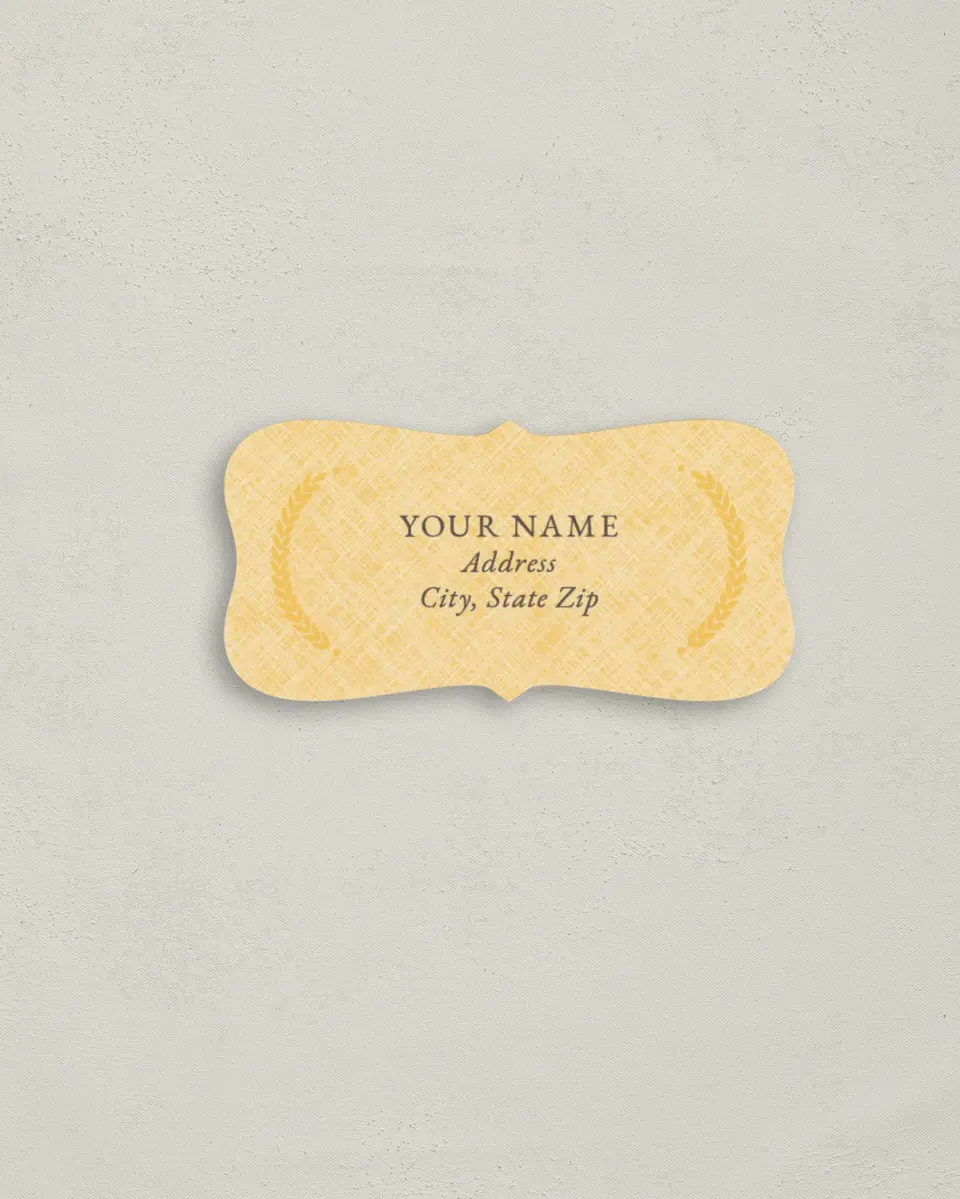 This is a 3" x 1½" Return Address Label called Nashville Barn printed in full color