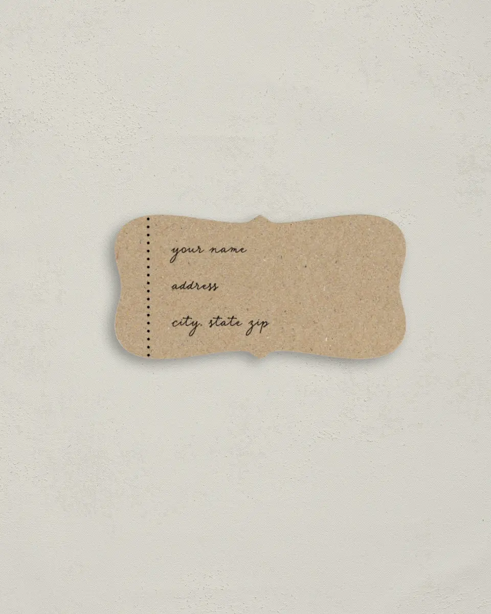 This is a 3" x 1½" Return Address Label called Enchanted Day printed in full color