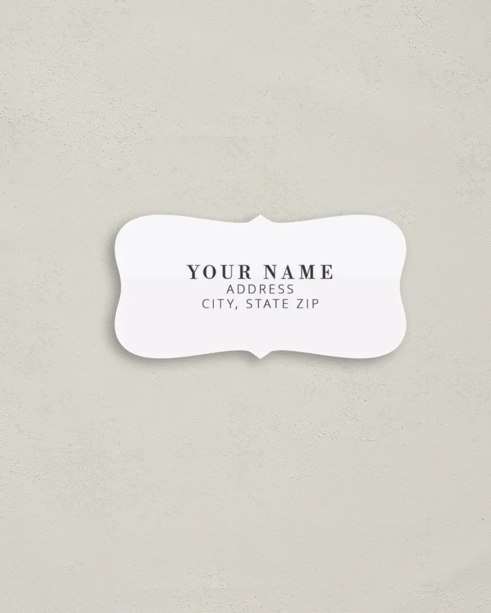 This is a 3" x 1½" Return Address Label called Tranquil Twinkle printed in full color