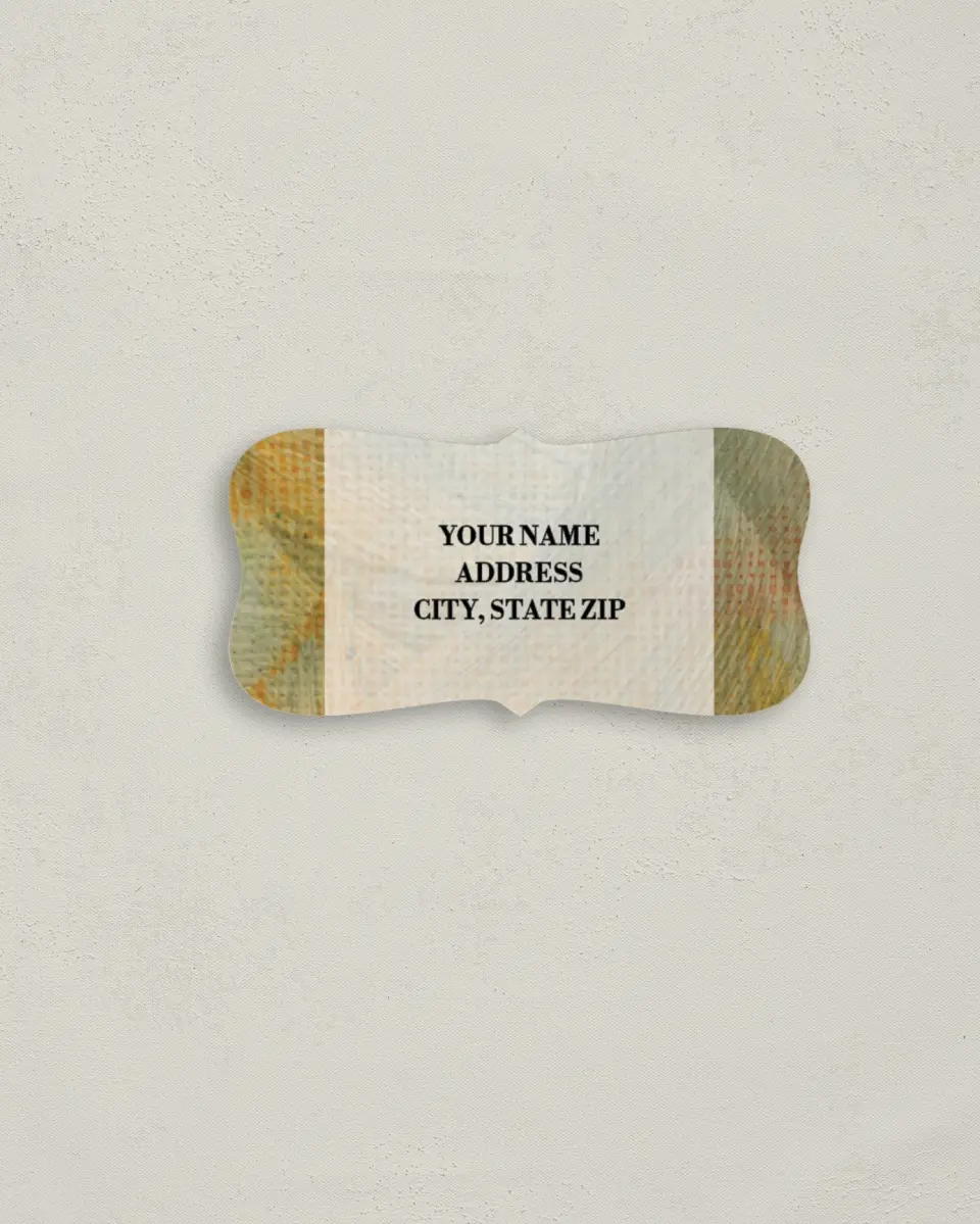 This is a 3" x 1½" Return Address Label called Sunset Splendor printed in full color