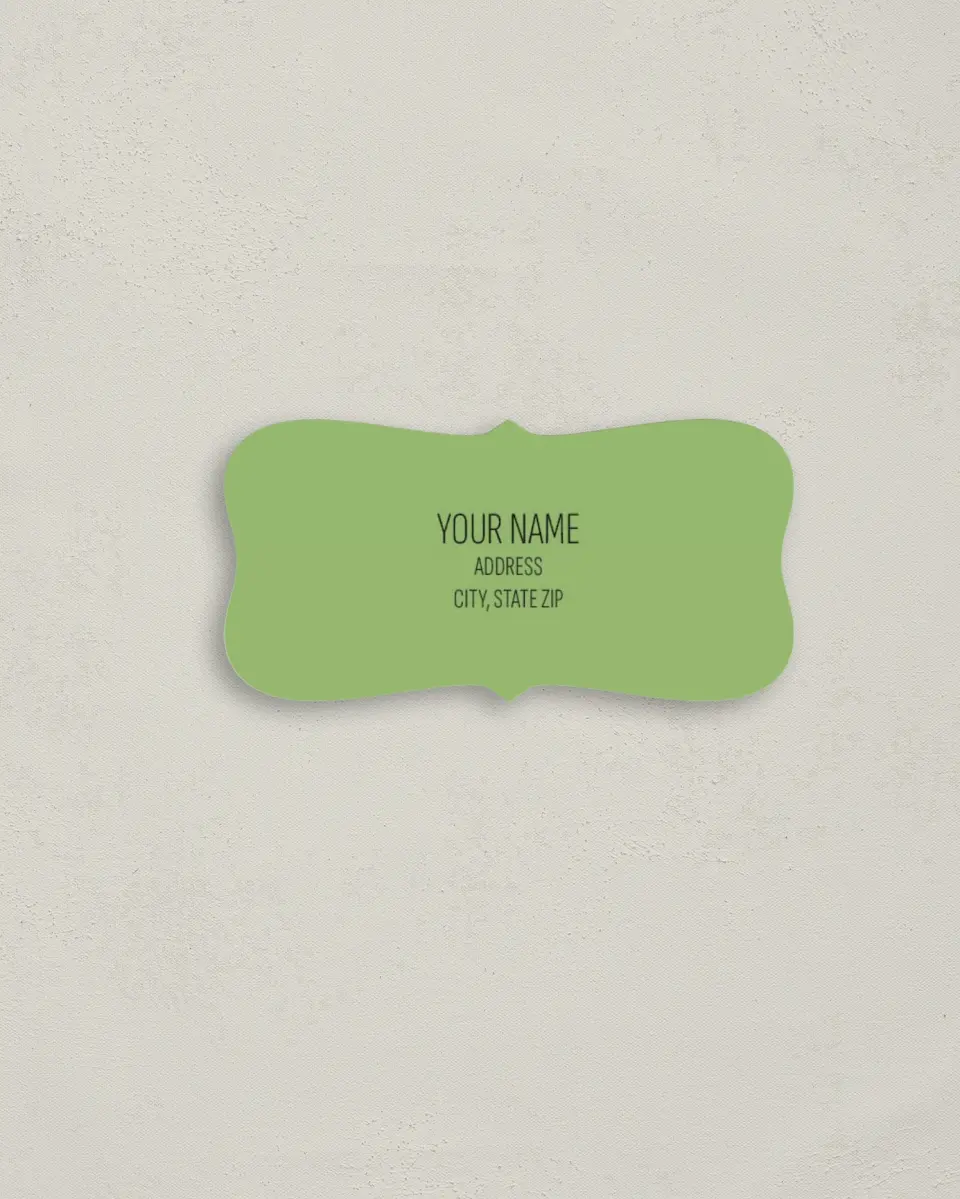 This is a 3" x 1½" Return Address Label called Sophisticated Succulents printed in full color