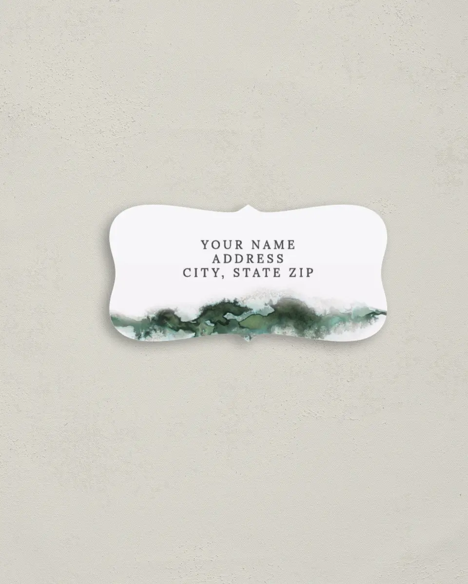 This is a 3" x 1½" Return Address Label called Ethereal Pool printed in full color