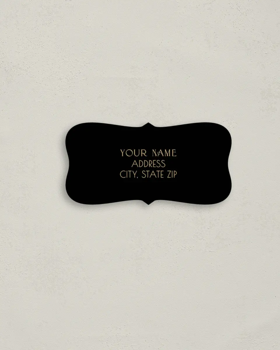 This is a 3" x 1½" Return Address Label called Spectacular Romance printed in full color