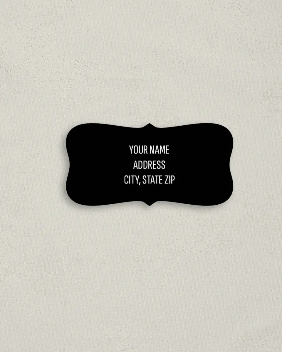 This is a 3" x 1½" Return Address Label called Stunning Symmetry printed in full color