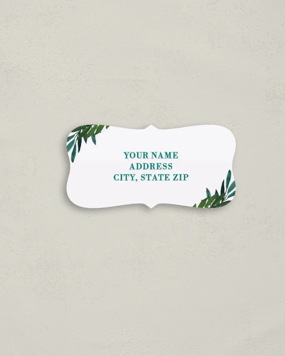 This is a 3" x 1½" Return Address Label called Sweet Eternity printed in full color