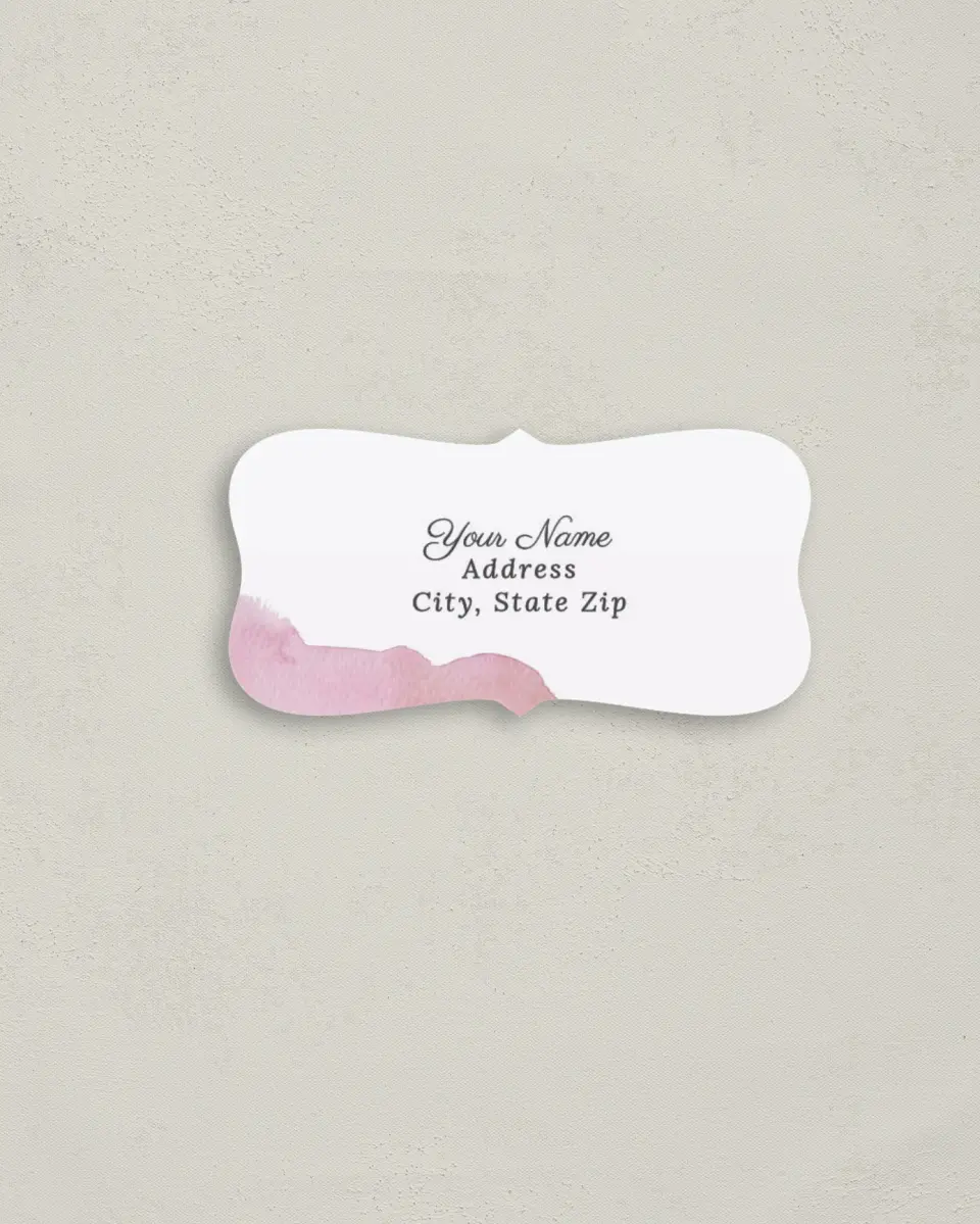 This is a 3" x 1½" Return Address Label called Joyful Medley printed in full color