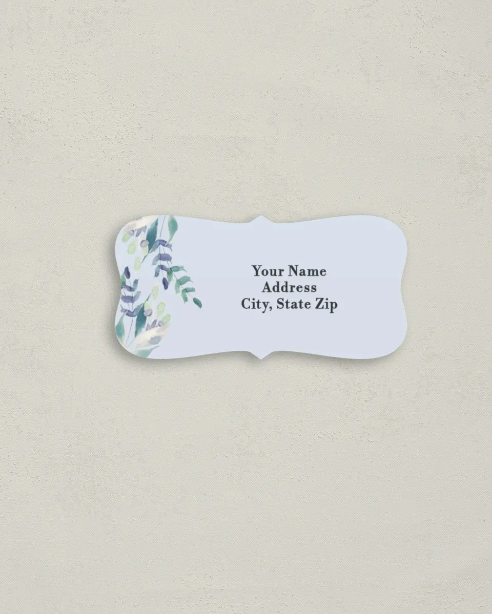 This is a 3" x 1½" Return Address Label called Glorious Crown printed in full color