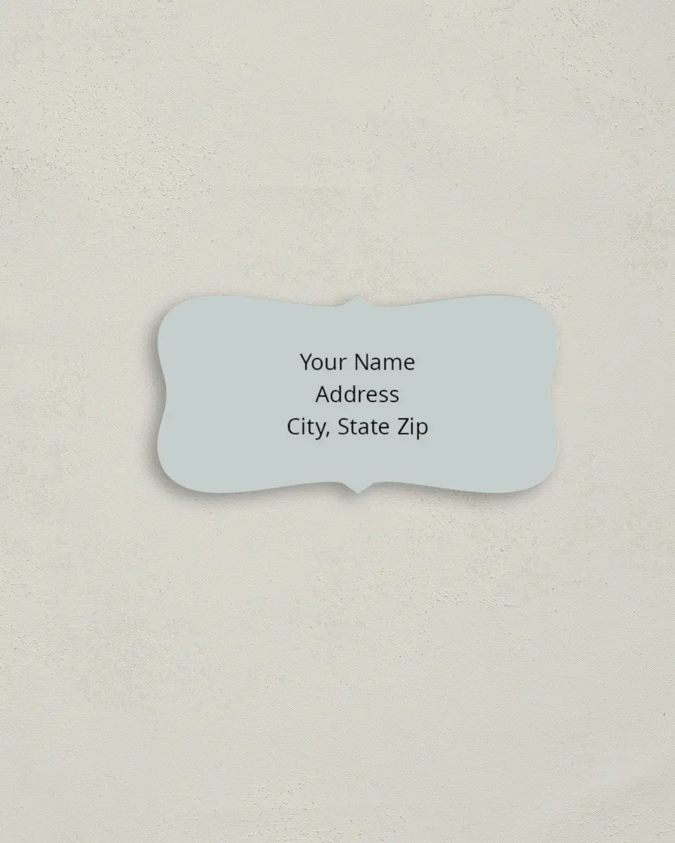 This is a 3" x 1½" Return Address Label called Maritime Bliss printed in full color