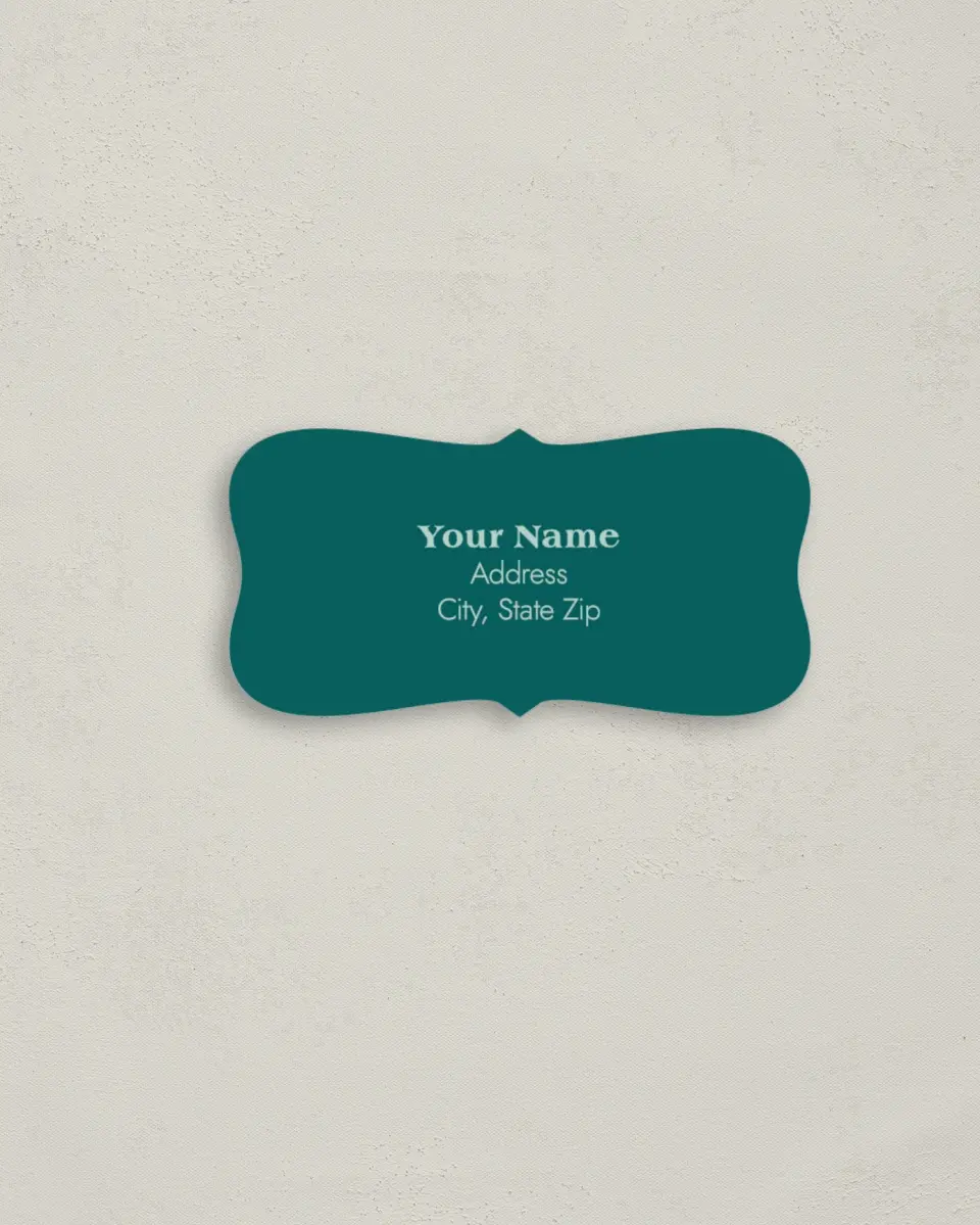 This is a 3" x 1½" Return Address Label called Love Eternal printed in full color