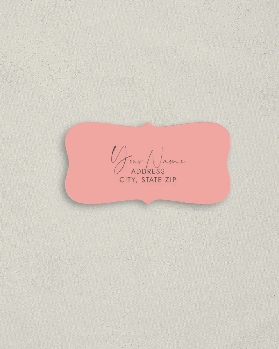 This is a 3" x 1½" Return Address Label called Perfect Paradise printed in full color