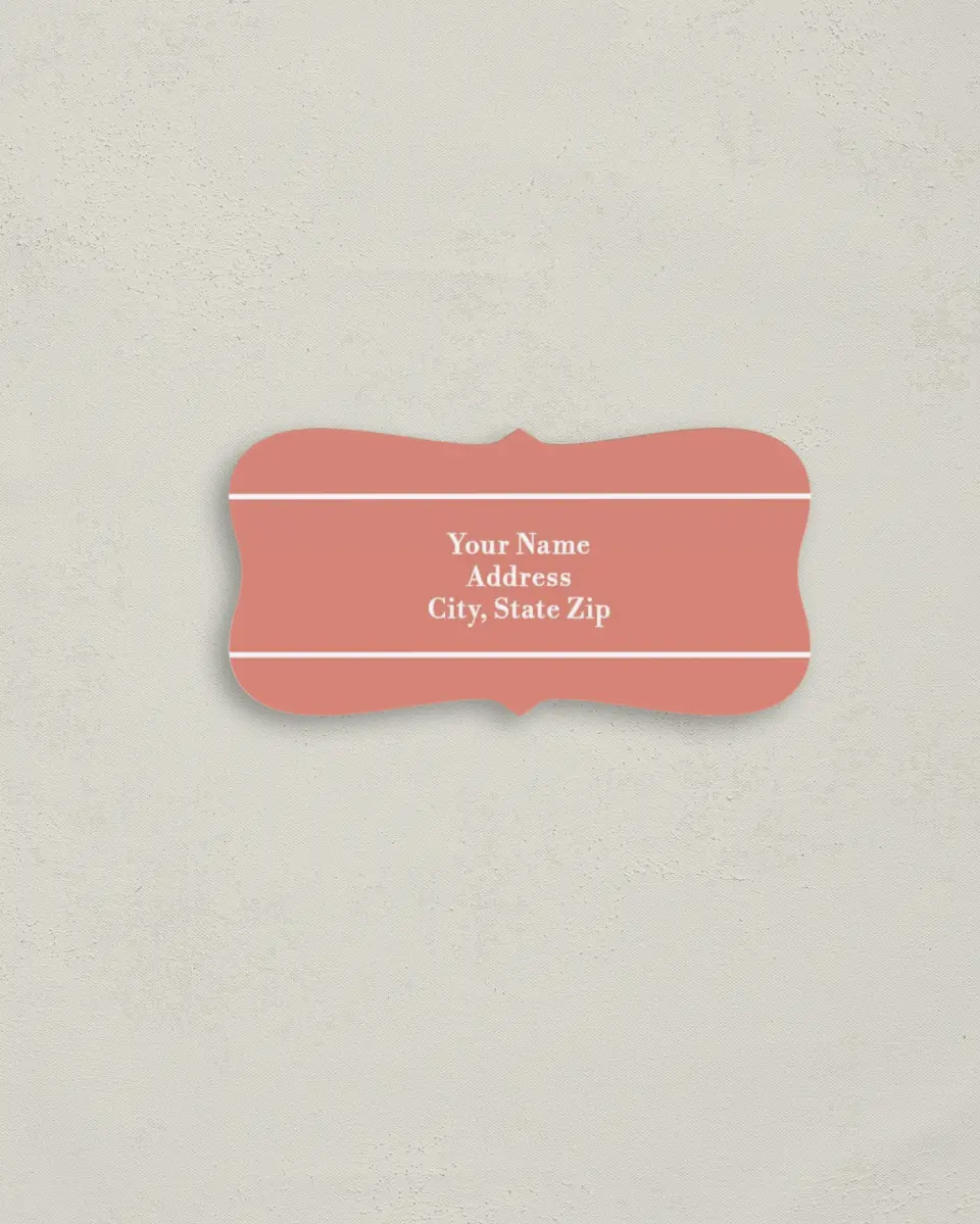 This is a 3" x 1½" Return Address Label called Dreamy Meadows printed in full color