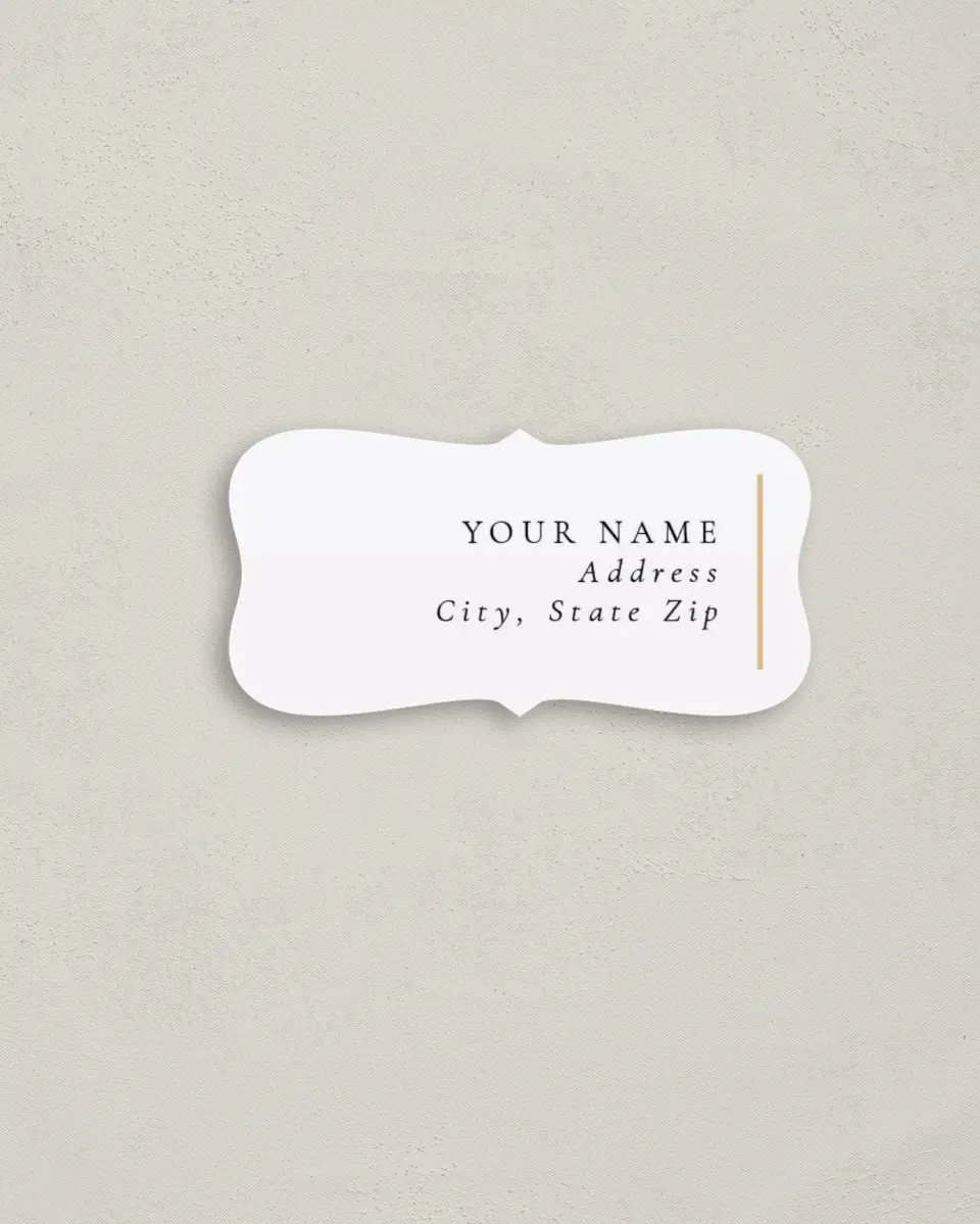 This is a 3" x 1½" Return Address Label called Laughing Hearts printed in full color