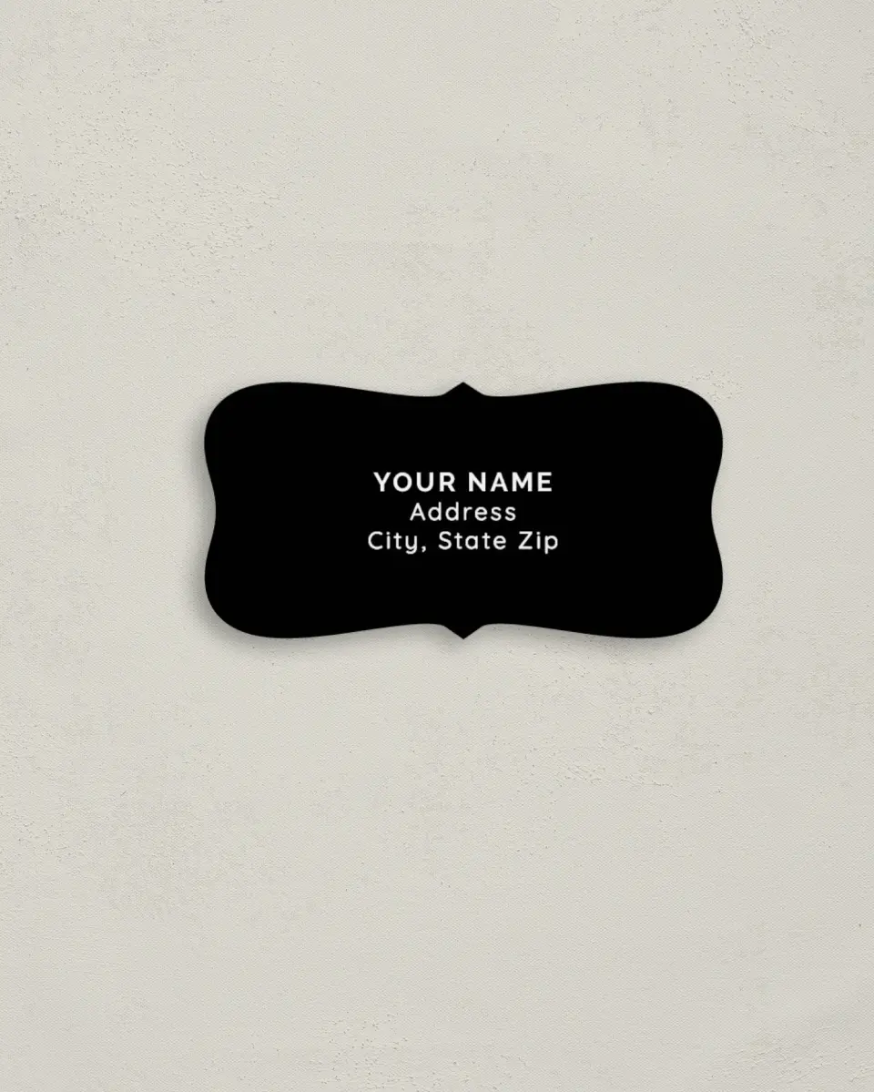 This is a 3" x 1½" Return Address Label called Mountain Romance printed in full color