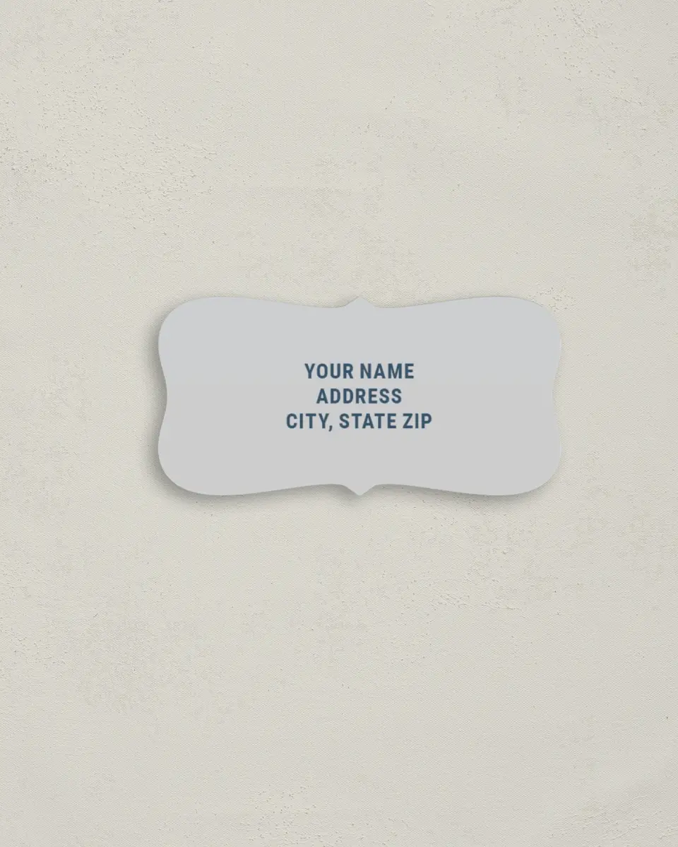 This is a 3" x 1½" Return Address Label called Sweet Snapshots printed in full color
