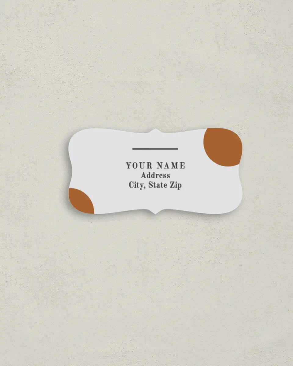 This is a 3" x 1½" Return Address Label called Glory Day printed in full color