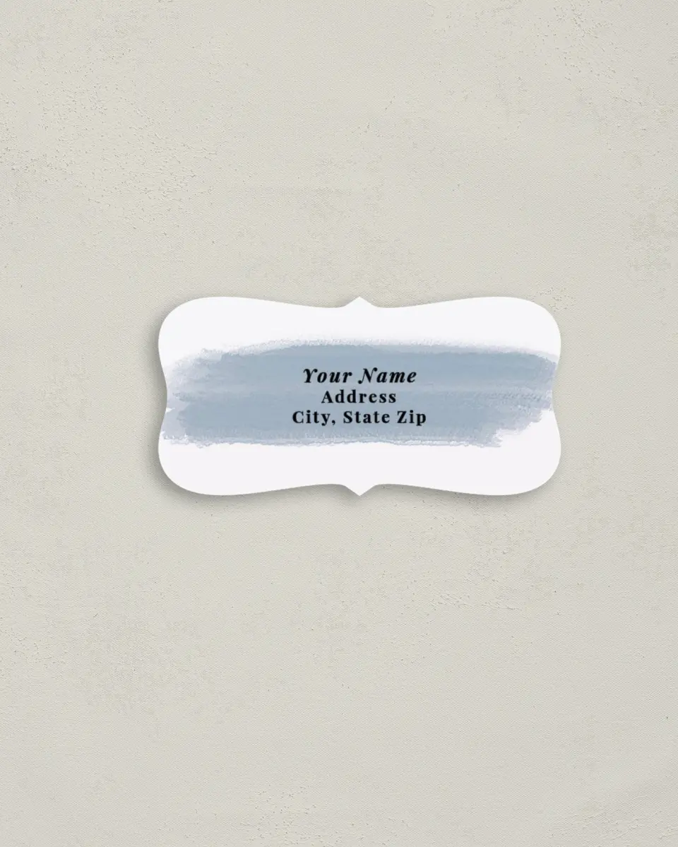 This is a 3" x 1½" Return Address Label called Favorite Place printed in full color