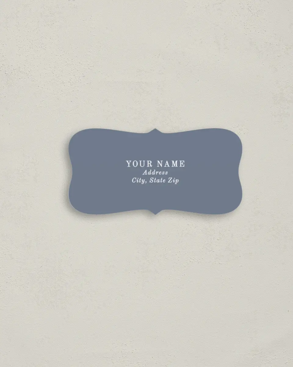 This is a 3" x 1½" Return Address Label called Natural Floral printed in full color