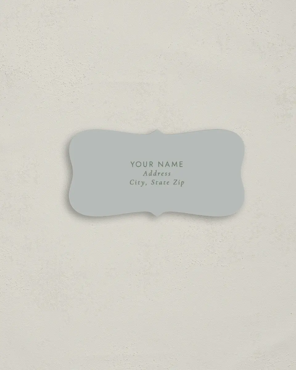 This is a 3" x 1½" Return Address Label called Sweet & Neat printed in full color