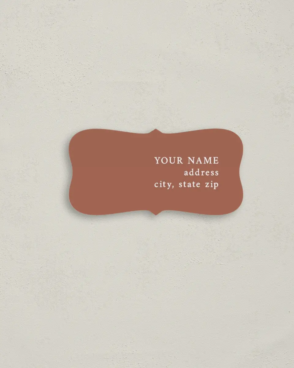 This is a 3" x 1½" Return Address Label called Timeless Truth printed in full color