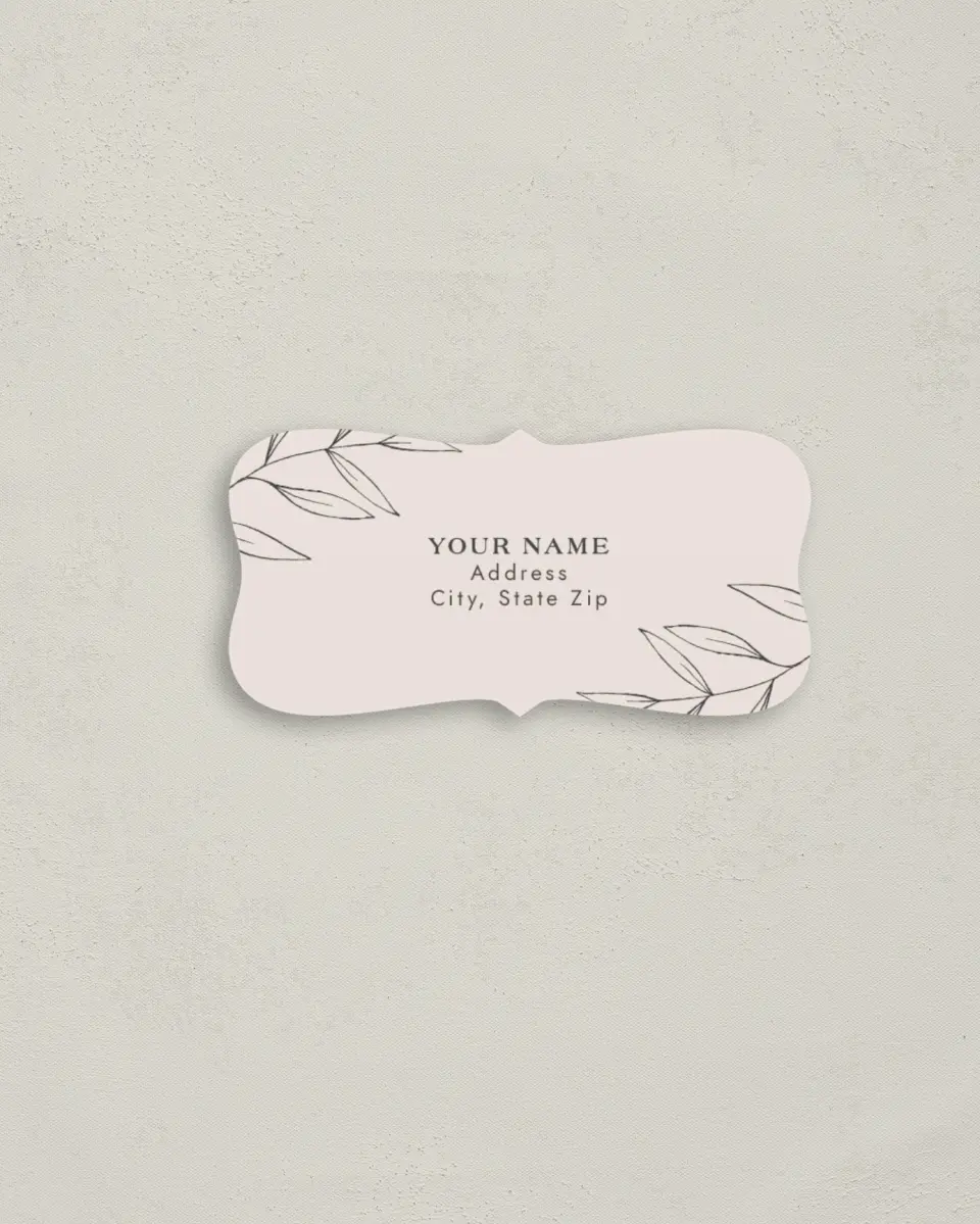 This is a 3" x 1½" Return Address Label called Dazzling Moment printed in full color