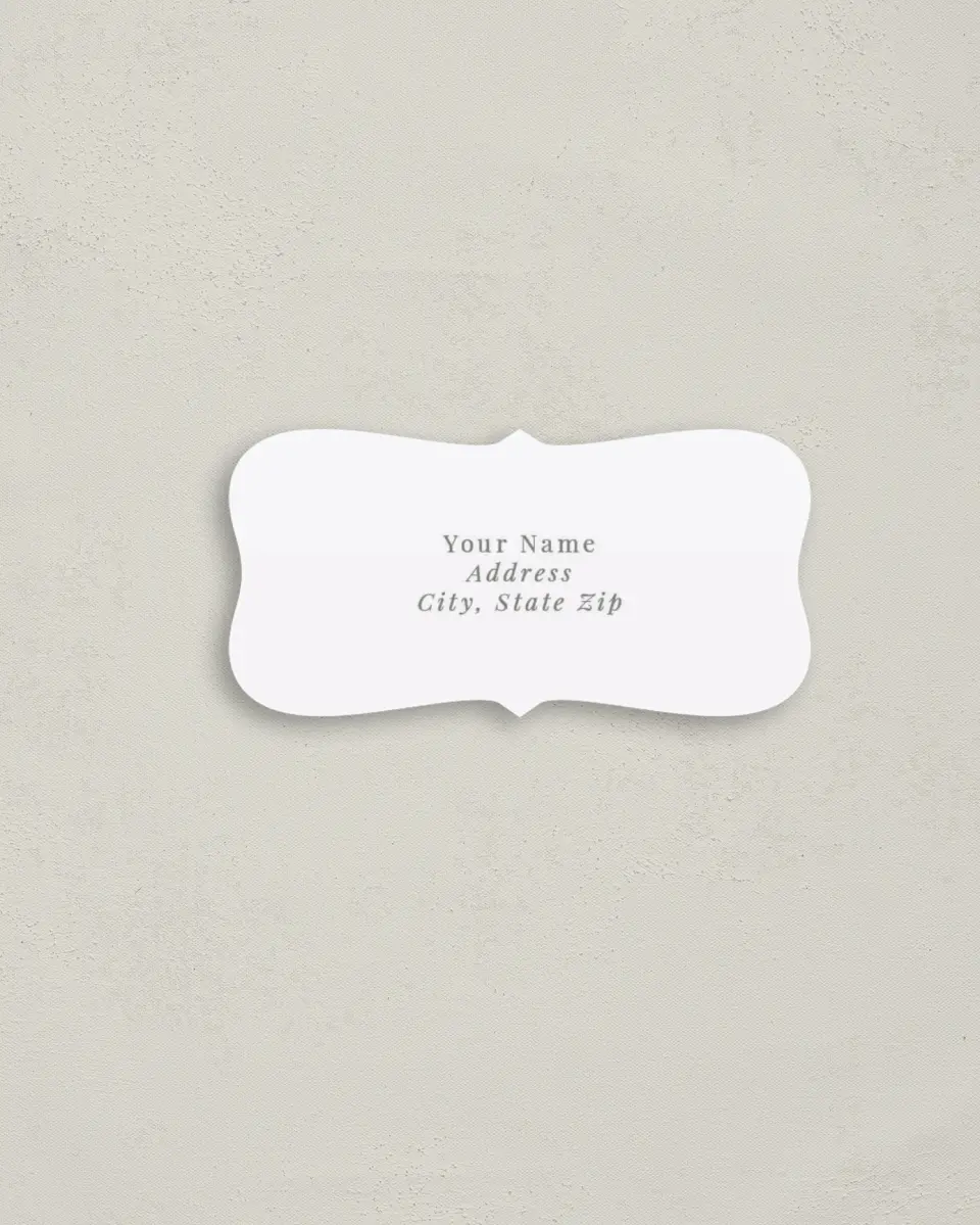 This is a 3" x 1½" Return Address Label called Darling Digest printed in full color