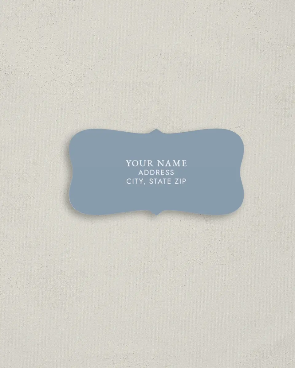This is a 3" x 1½" Return Address Label called Tender Blooms printed in full color