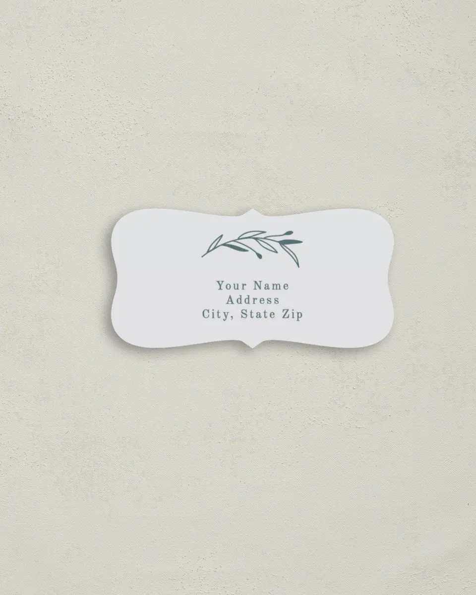 This is a 3" x 1½" Return Address Label called Growing Arc printed in full color