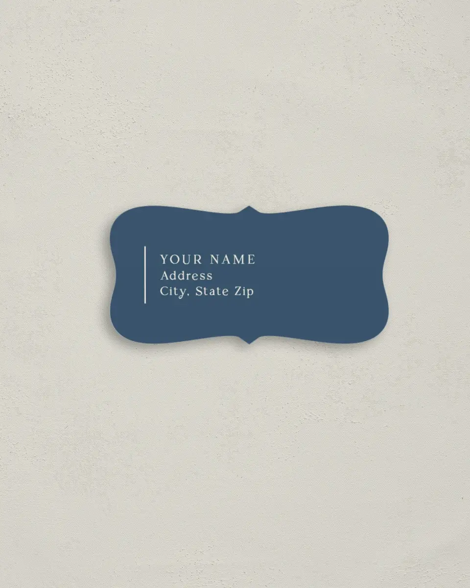 This is a 3" x 1½" Return Address Label called The Savannah printed in full color