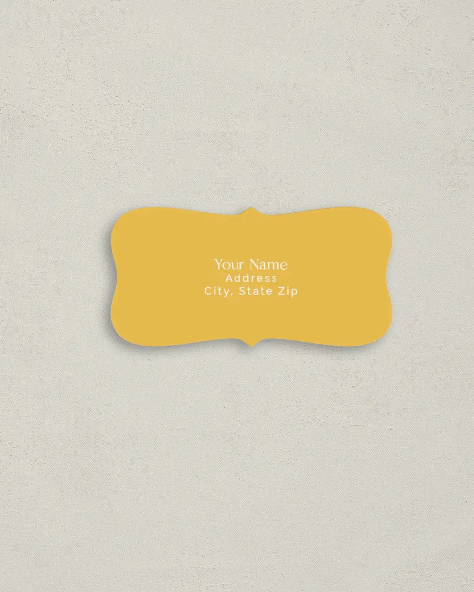 This is a 3" x 1½" Return Address Label called The Morgan printed in full color
