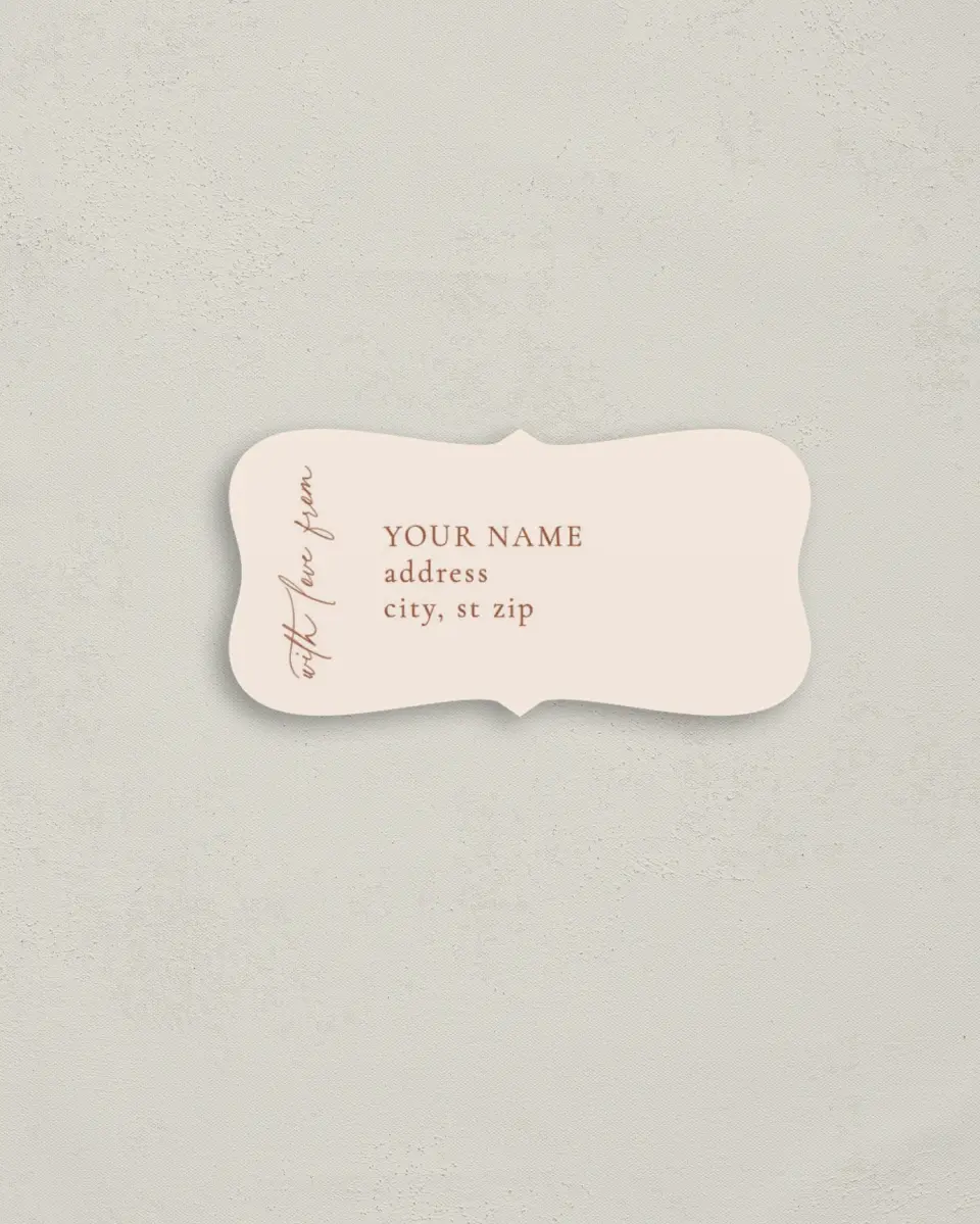 This is a 3" x 1½" Return Address Label called The Kyleigh printed in full color
