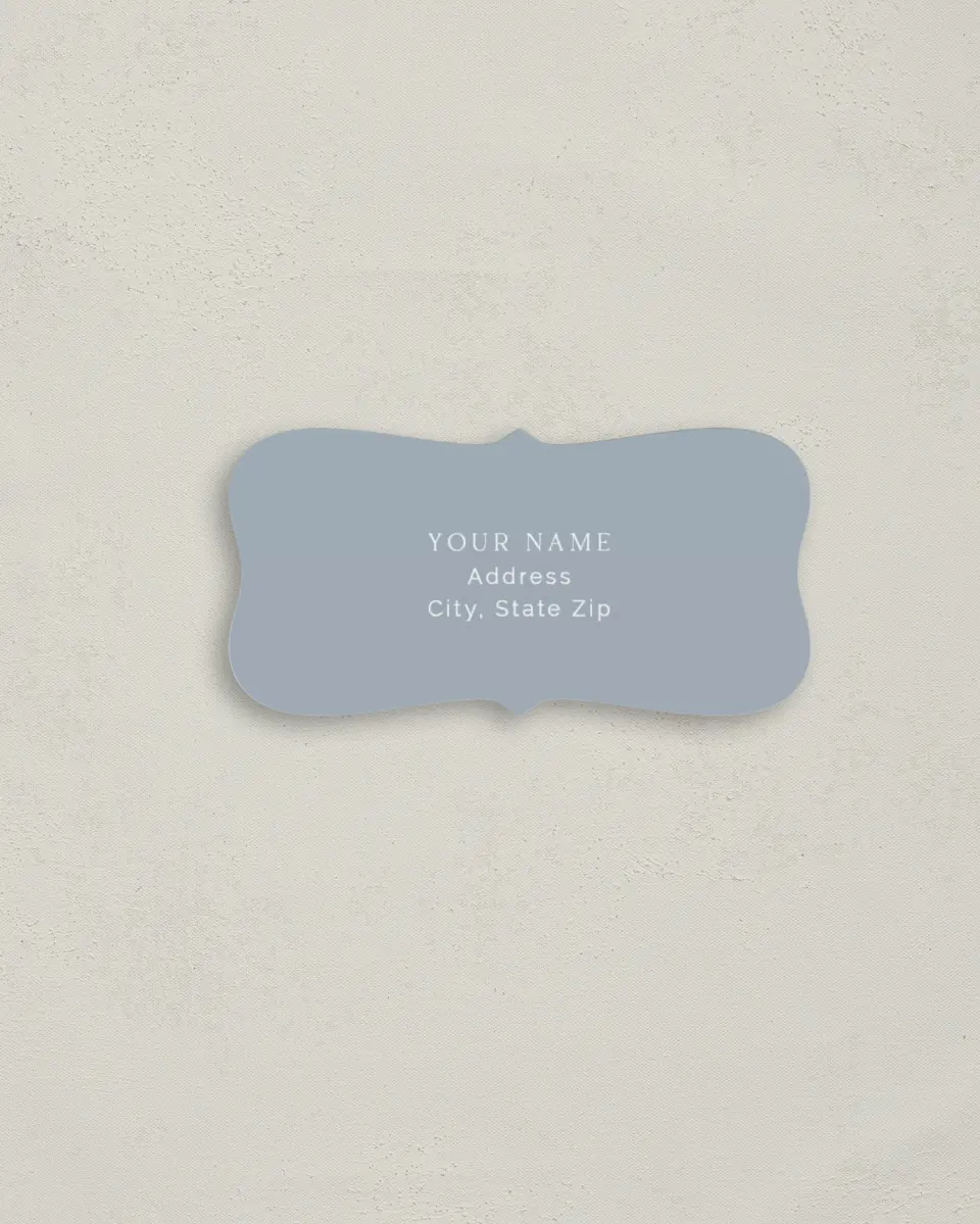 This is a 3" x 1½" Return Address Label called Graceful Petals printed in full color