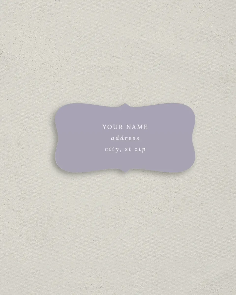 This is a 3" x 1½" Return Address Label called Euphoric Frame printed in full color