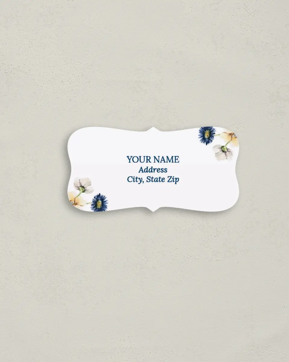This is a 3" x 1½" Return Address Label called Wildest Dream printed in full color