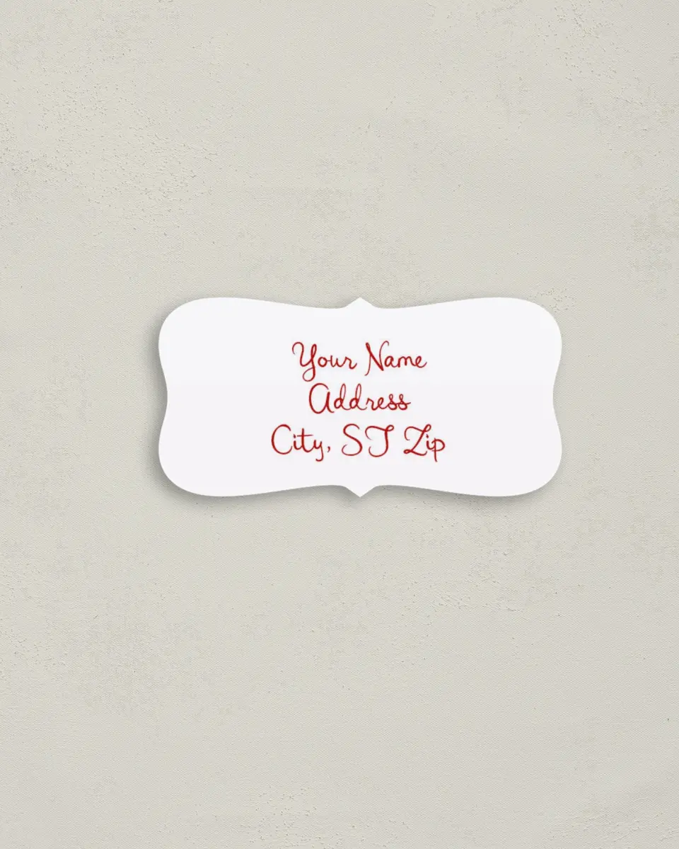 This is a 3" x 1½" Return Address Label called Love Birds printed in full color