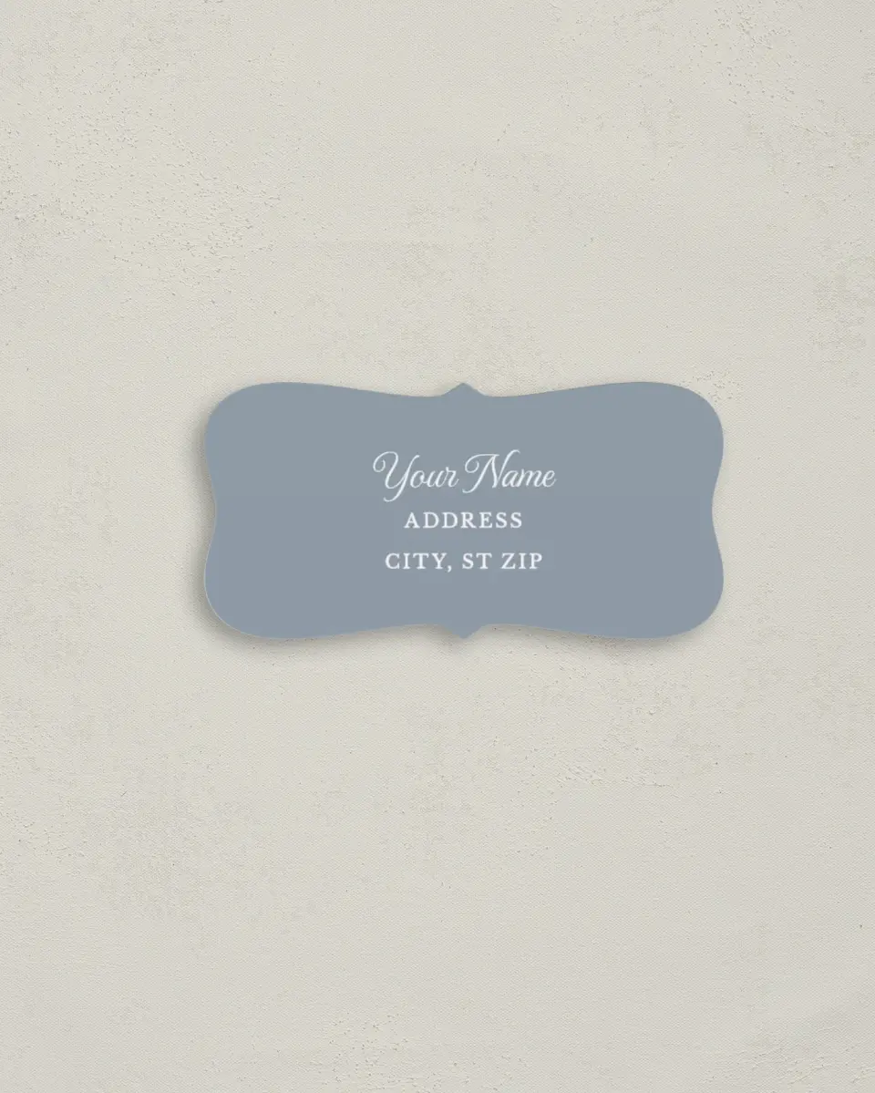 This is a 3" x 1½" Return Address Label called Flowering Frame printed in full color