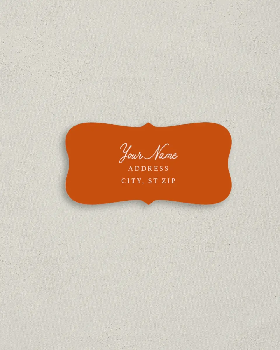 This is a 3" x 1½" Return Address Label called The Kennedy printed in full color