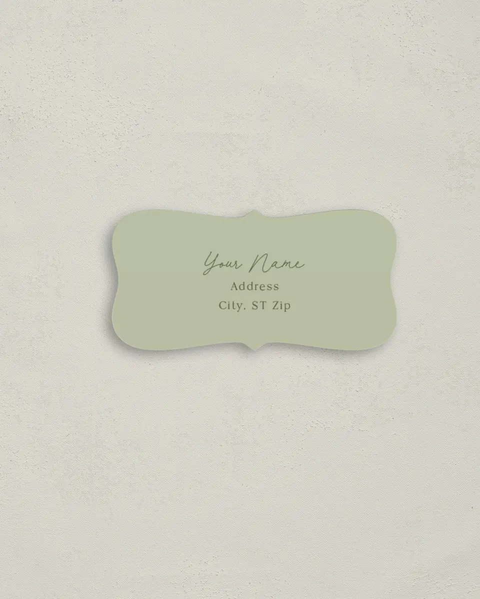 This is a 3" x 1½" Return Address Label called The Hailey printed in full color