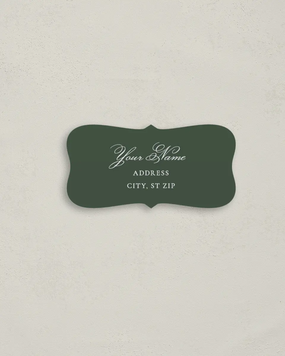 This is a 3" x 1½" Return Address Label called The Adaline printed in full color