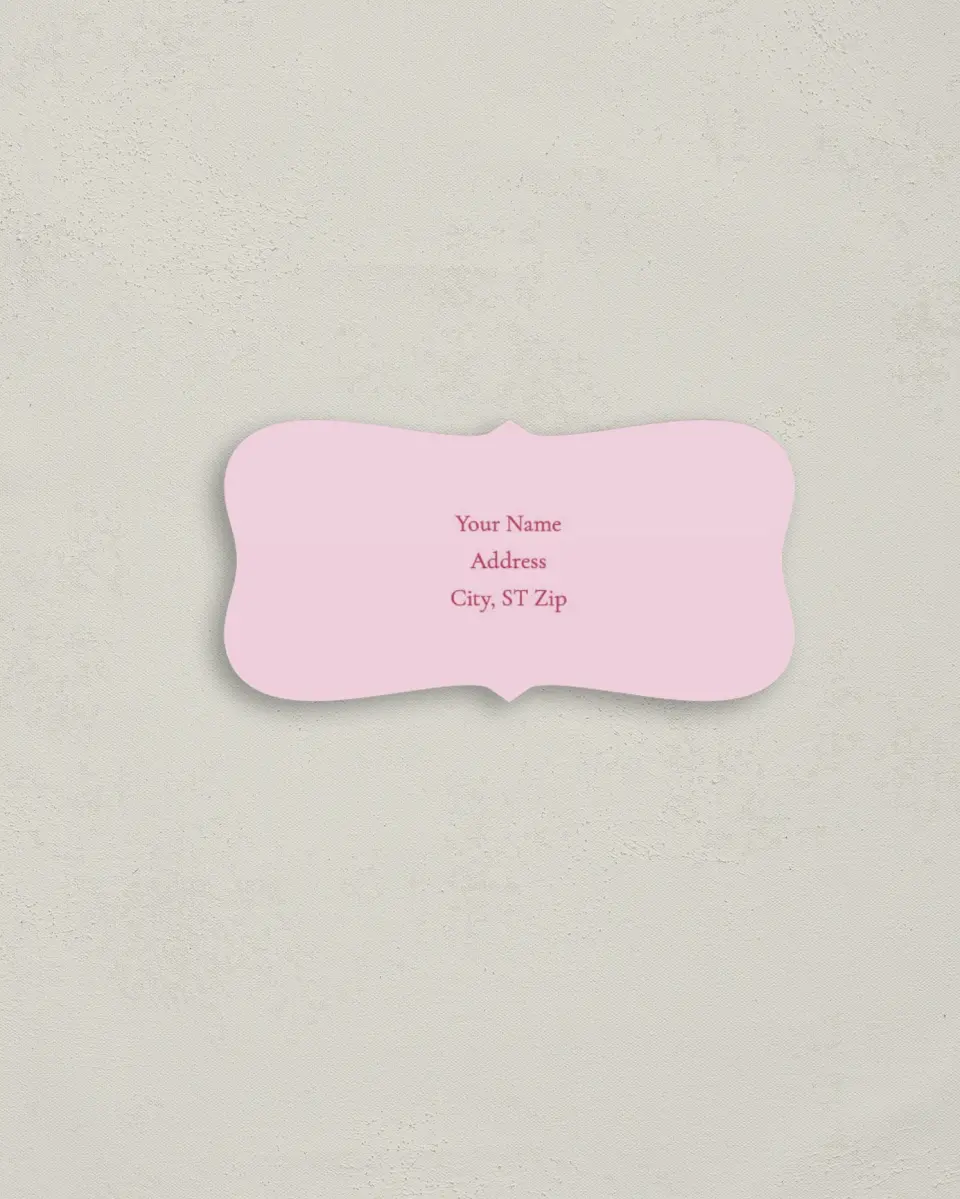 This is a 3" x 1½" Return Address Label called Water Lily printed in full color