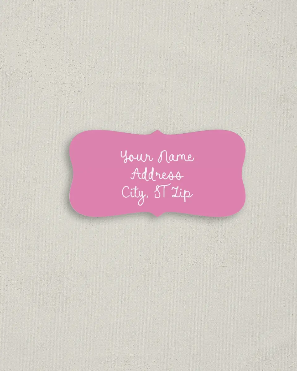 This is a 3" x 1½" Return Address Label called Swan Love printed in full color