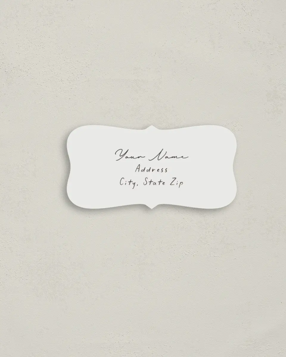 This is a 3" x 1½" Return Address Label called Locket of Love printed in full color