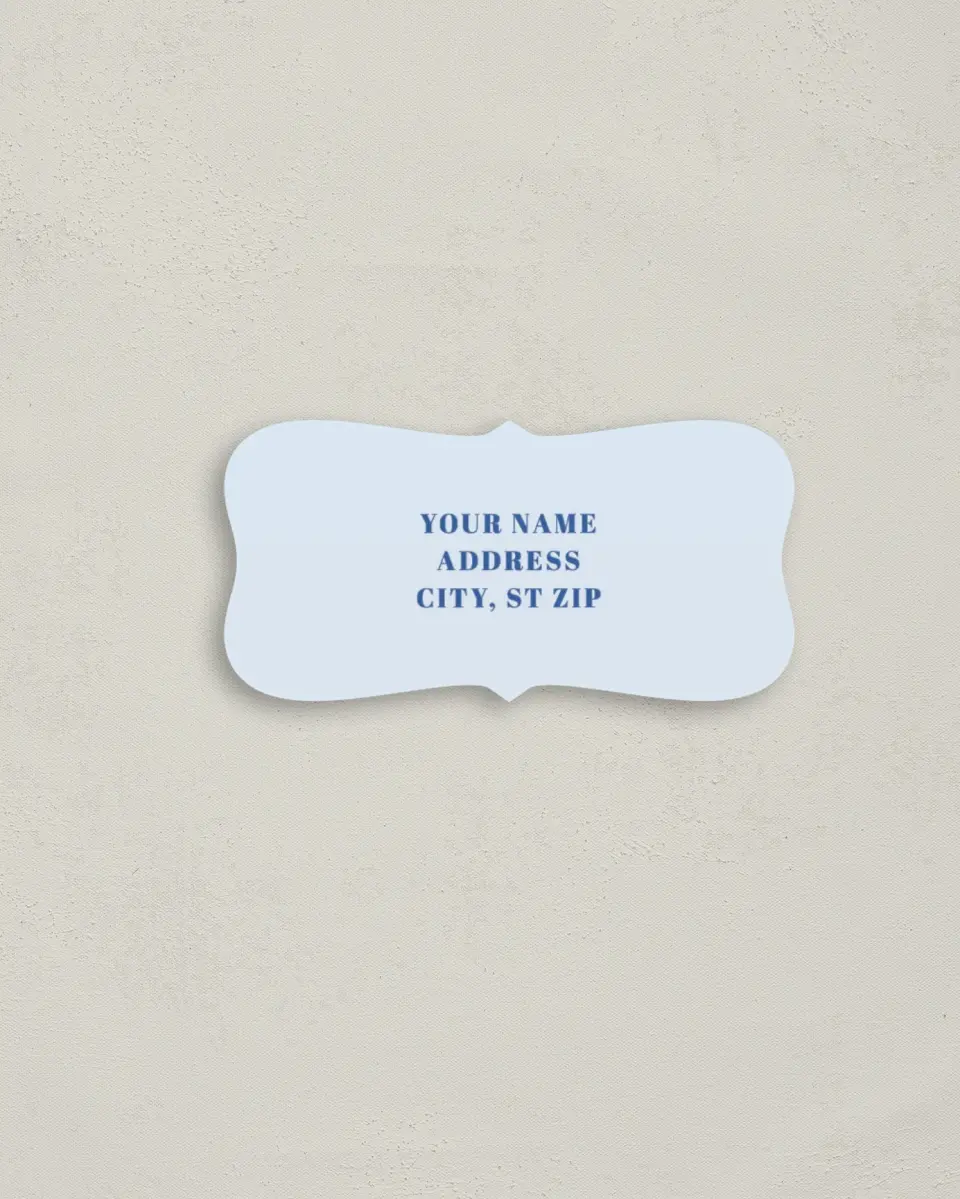 This is a 3" x 1½" Return Address Label called Forever and Ever printed in full color