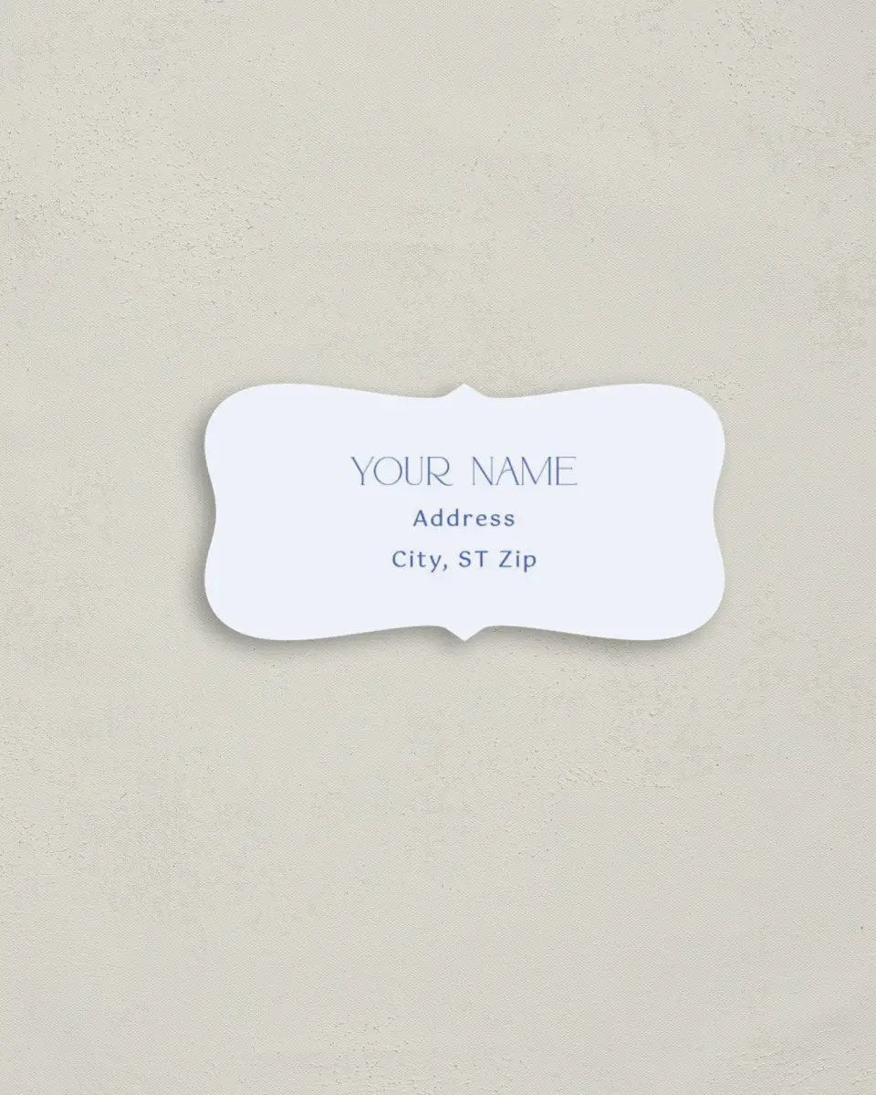 This is a 3" x 1½" Return Address Label called The Mila printed in full color