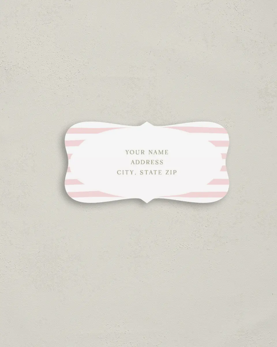 This is a 3" x 1½" Return Address Label called The Jolene printed in full color