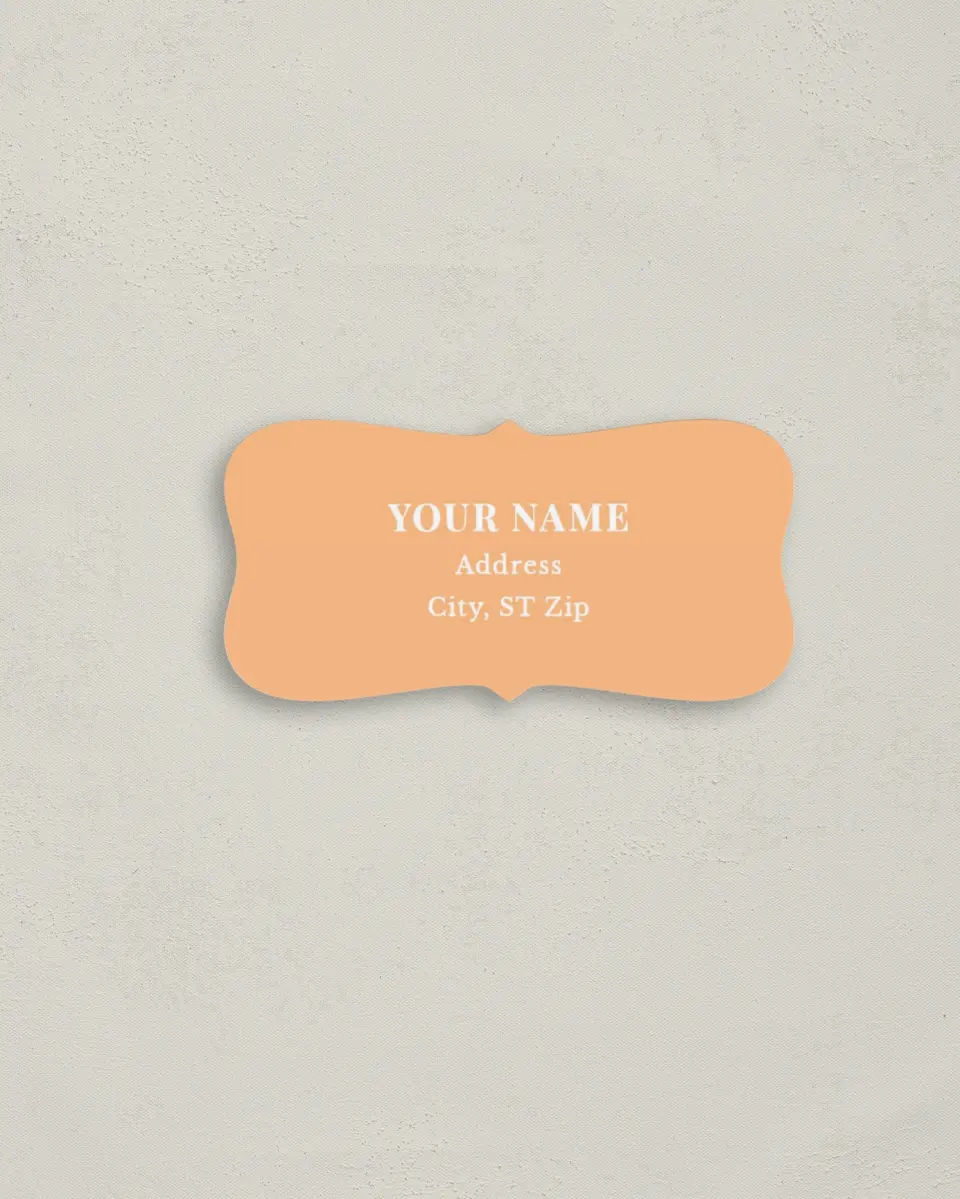 This is a 3" x 1½" Return Address Label called The Jess printed in full color